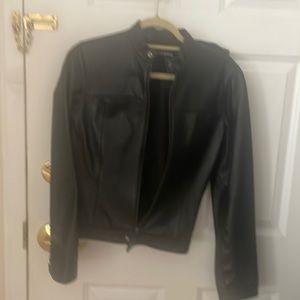 Like new leather shirt jacket